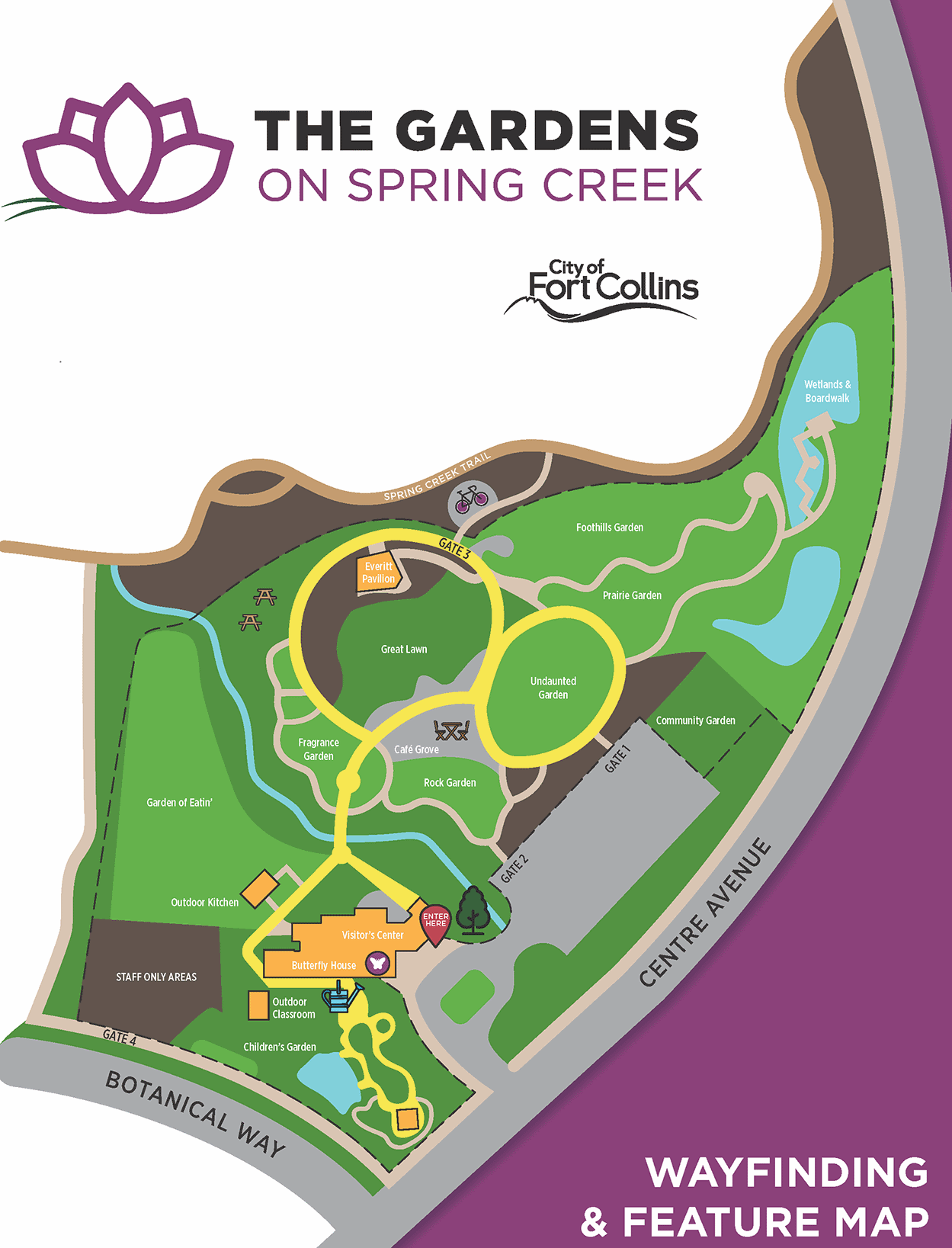 Gardens on Spring Creek Map